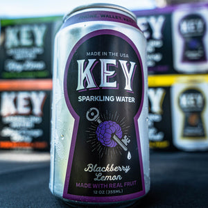 KEY Sparkling Water, Blackberry Lemon