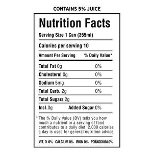 Key Sparkling Water Pineapple Passion Fruit Nutrition Facts