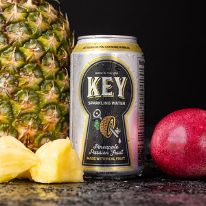 Key Sparkling Water Pineapple Passion Fruit Can