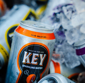 can of key sparkling water