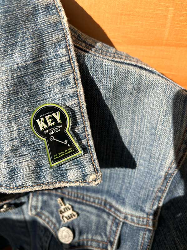 KEY Hole Logo Pin