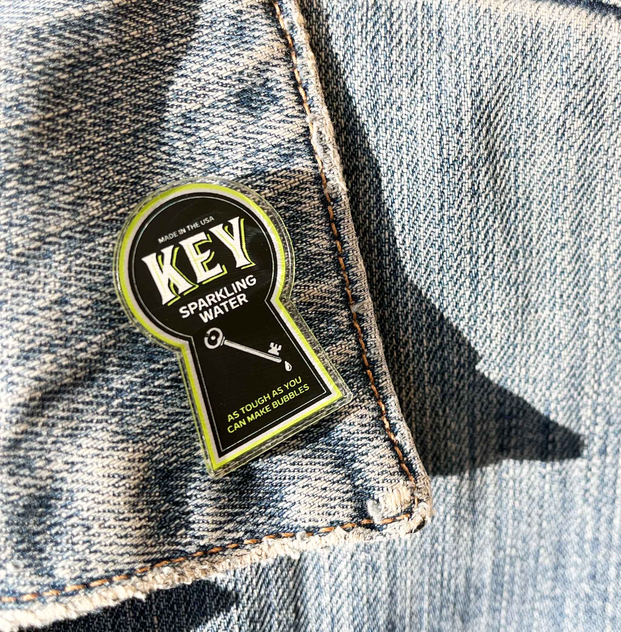 KEY Hole Logo Pin – Key Sparkling Water